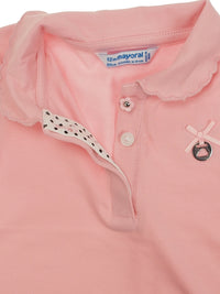 Polo m/curta fantasia Rosa (Rosa)  para Bebé Menina - Mayoral