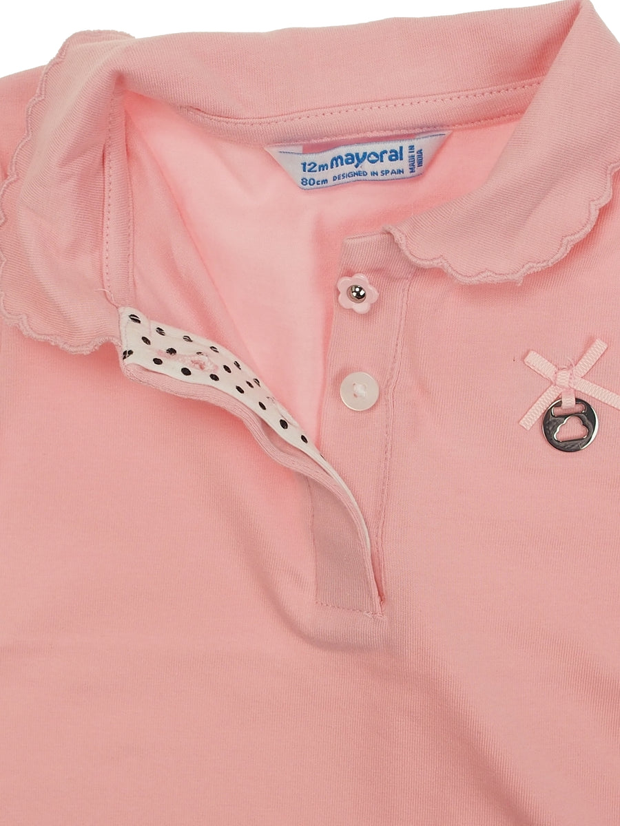 Polo m/curta fantasia Rosa (Rosa)  para Bebé Menina - Mayoral