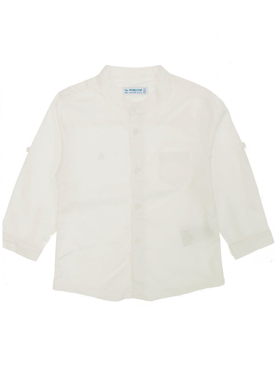 Camisa m/comp. Branco (Branco)  para Bebé Menino - Mayoral