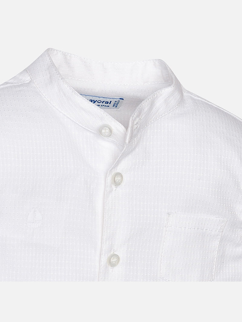 Camisa m/comp. Branco (Branco)  para Bebé Menino - Mayoral