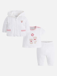 Fato treino unisexo e camiset Macchiato (Rosa Bébé)  para Bebé Menino - Mayoral