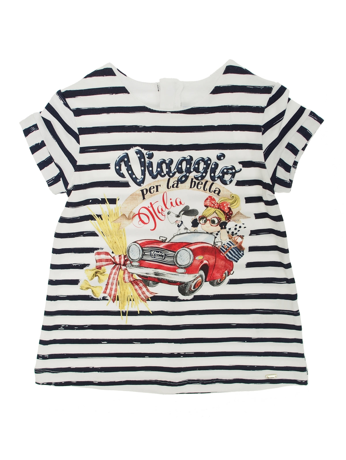 Vestido riscas carro Marinho (Marinho)  para Bebé Menina - Mayoral