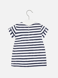 Vestido riscas carro Marinho (Marinho)  para Bebé Menina - Mayoral
