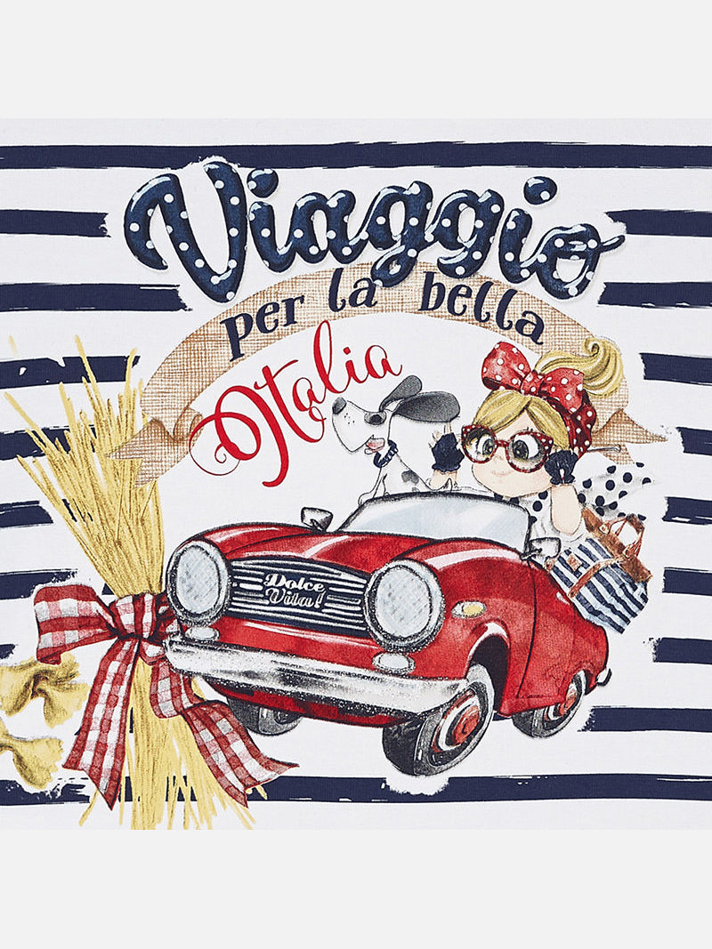 Vestido riscas carro Marinho (Marinho)  para Bebé Menina - Mayoral