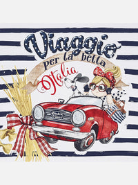 Vestido riscas carro Marinho (Marinho)  para Bebé Menina - Mayoral