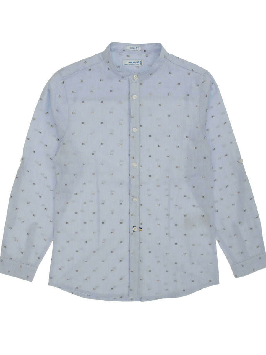 Camisa m/comp. Celeste (Celeste)  para Menino - Mayoral