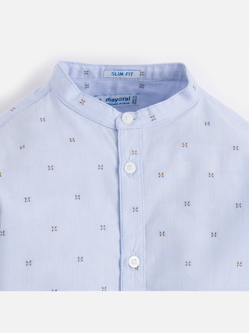 Camisa m/comp. Celeste (Celeste)  para Menino - Mayoral