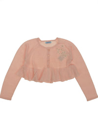 Casaco tricô flor guipur Rubor (Rosa)  para Menina - Mayoral