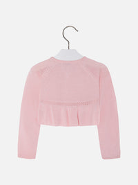 Casaco tricô flor guipur Rubor (Rosa)  para Menina - Mayoral