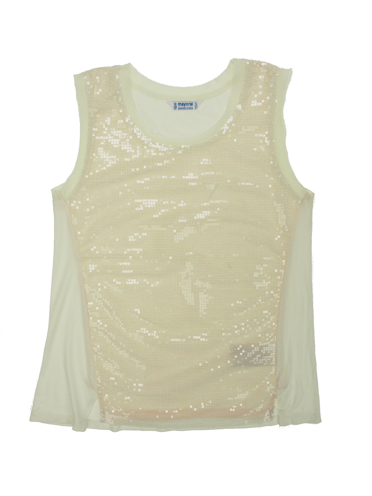 Camiseta lantejolas Champanhe (Dourado)  para Menina - Mayoral