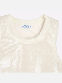 Camiseta lantejolas Champanhe (Dourado)  para Menina - Mayoral