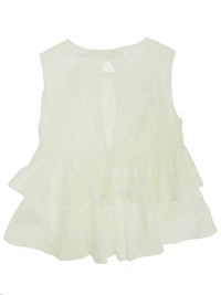 Túnica folhos Crú (Creme / Pérola)  para Menina - Mayoral