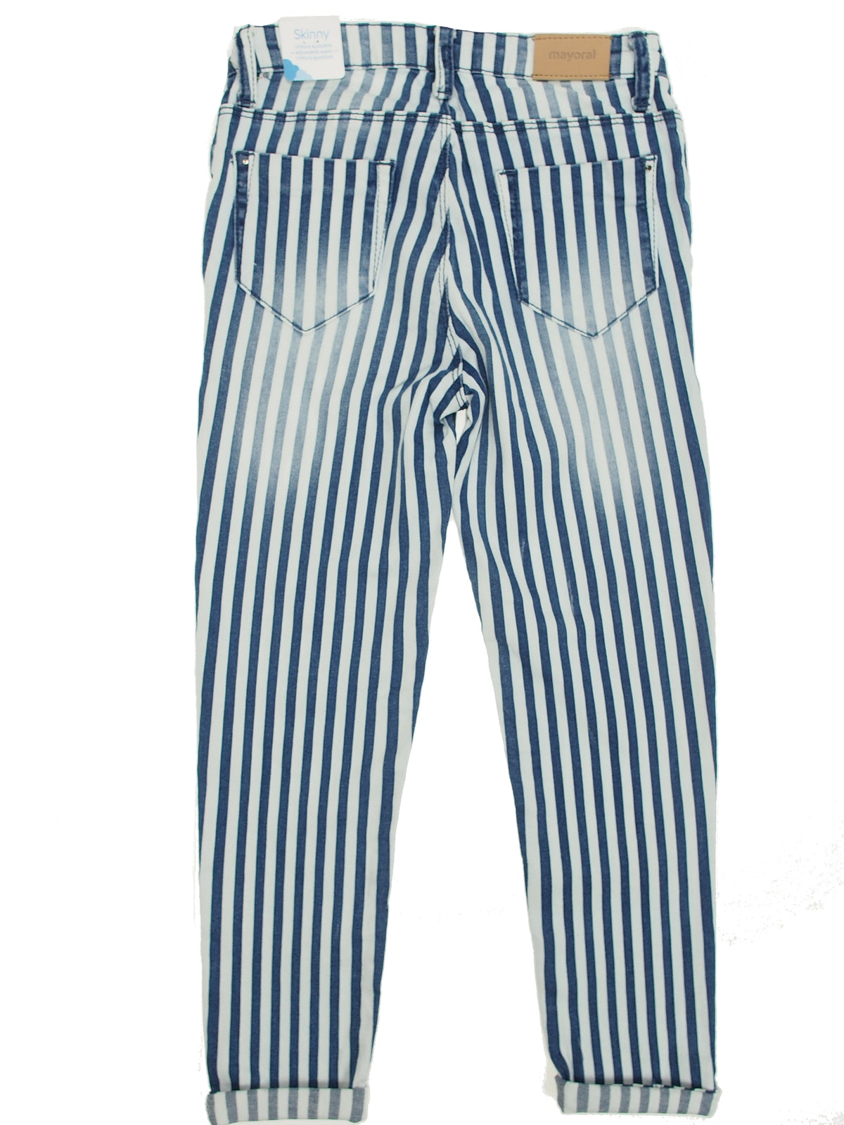 Calça riscas Claro (Ganga c/ Lavagem)  para Menina - Mayoral