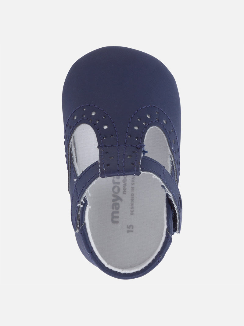 Sapato pele sintetica bebé Azul navy (Marinho)  para Bebé Menino - Mayoral