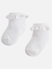 Soquetes Crú (Creme / Pérola)  para Bebé Menina - Mayoral