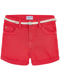 Short sarja básico Diospiro (Vermelho)  para Menina - Mayoral