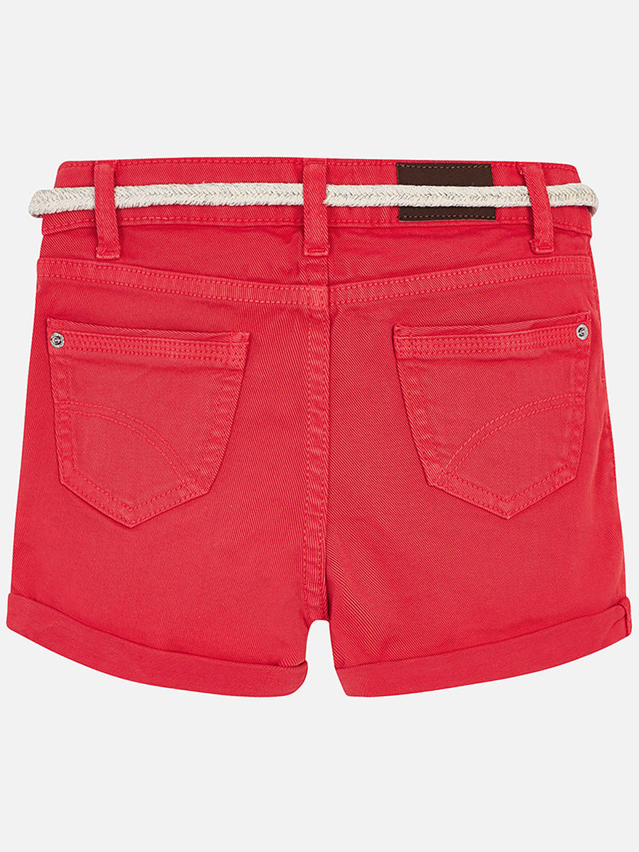 Short sarja básico Diospiro (Vermelho)  para Menina - Mayoral