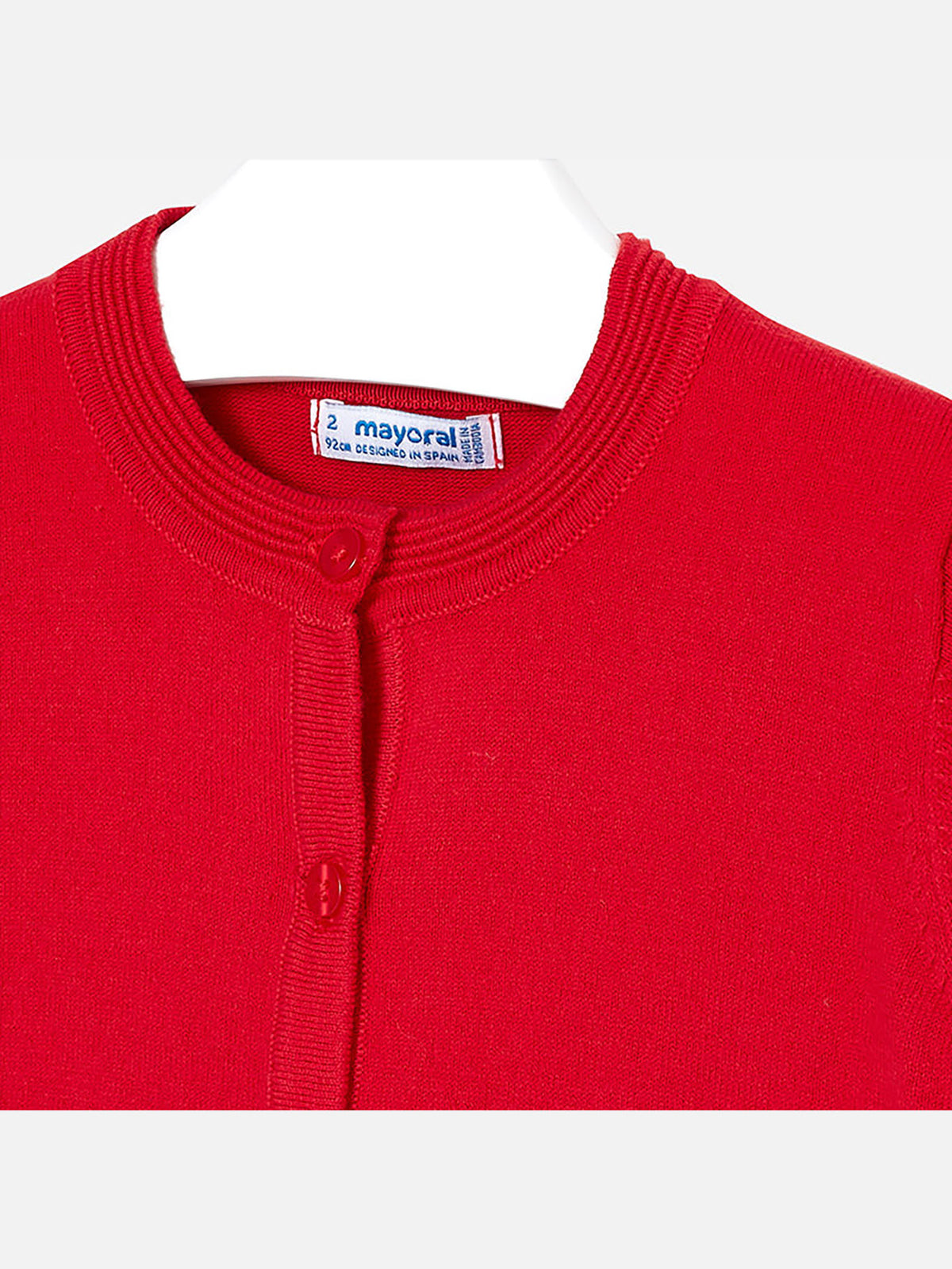 Casaco tricô básico comprido Vermelho (Vermelho)  para Menina - Mayoral