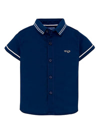 Camisa m/curta Azul (Azul)  para Bebé Menino - Mayoral