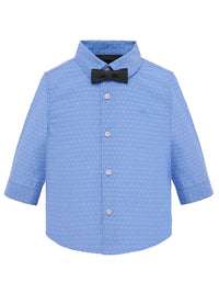 Camisa m/comp. clássica laço Celeste (Celeste)  para Bebé Menino - Mayoral