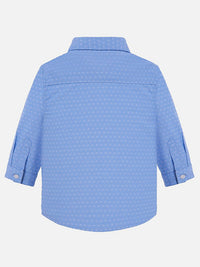 Camisa m/comp. clássica laço Celeste (Celeste)  para Bebé Menino - Mayoral