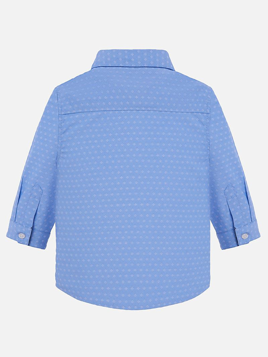 Camisa m/comp. clássica laço Celeste (Celeste)  para Bebé Menino - Mayoral