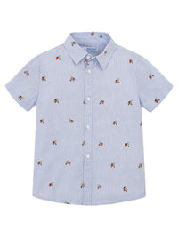 Camisa m/curta plumetti scoot Lavanda (Lilás)  para Menino - Mayoral