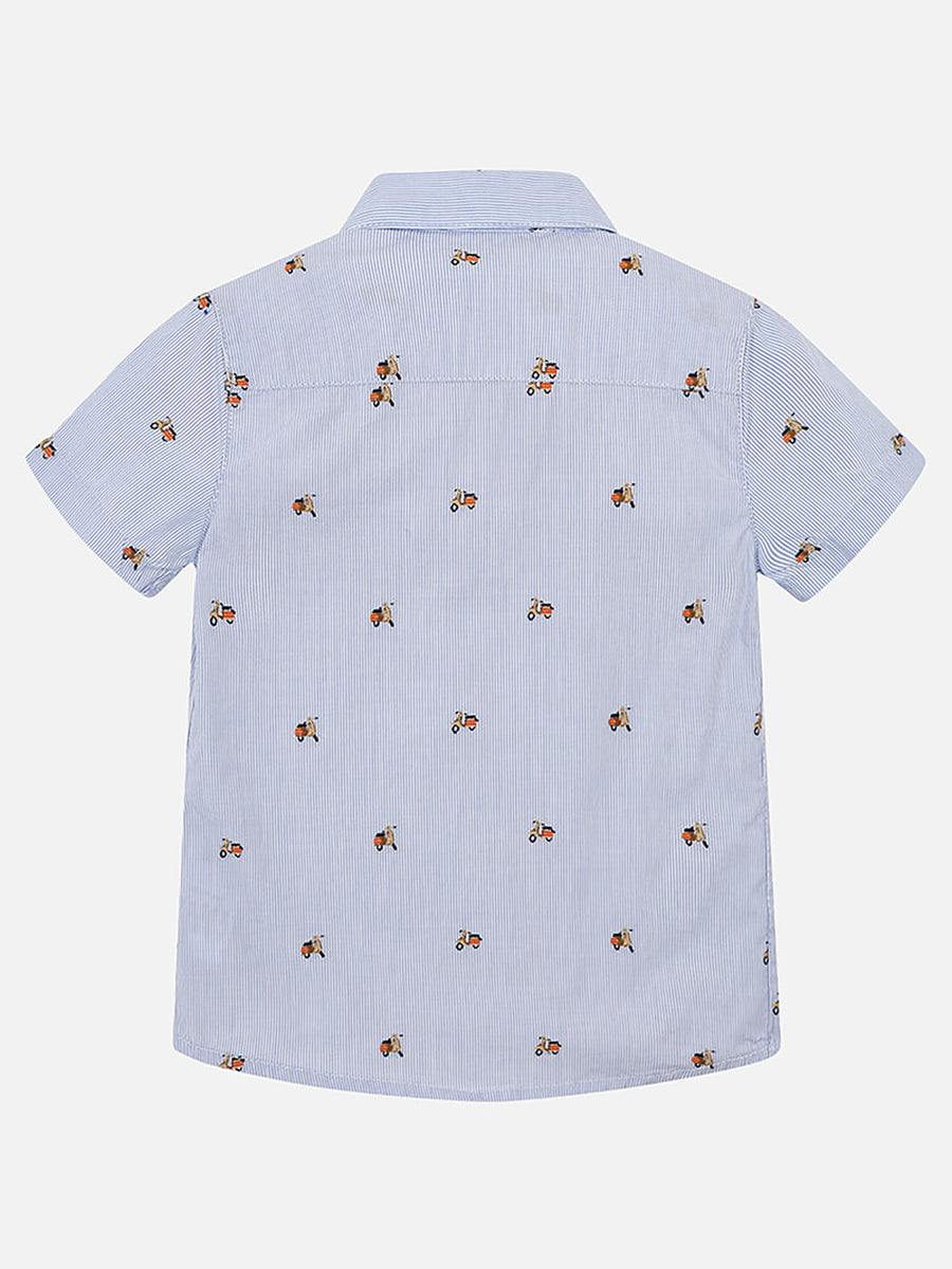 Camisa m/curta plumetti scoot Lavanda (Lilás)  para Menino - Mayoral