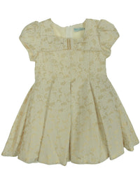 Vestido fantasia lurex Dourado (Dourado)  para Menina - Abel & Lula