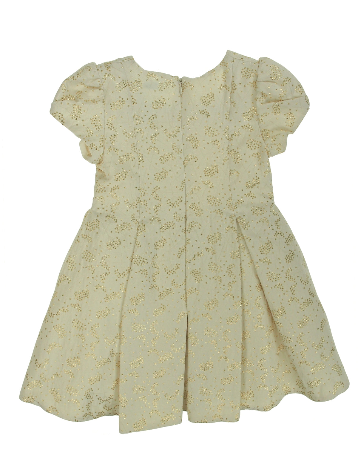 Vestido fantasia lurex Dourado (Dourado)  para Menina - Abel & Lula