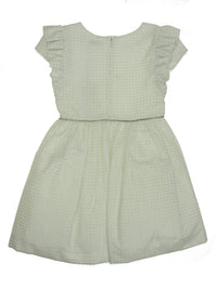 Vestido jacquard Branco (Branco)  para Menina - Abel & Lula