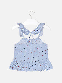 Túnica riscas Azul (Azul)  para Menina - Mayoral