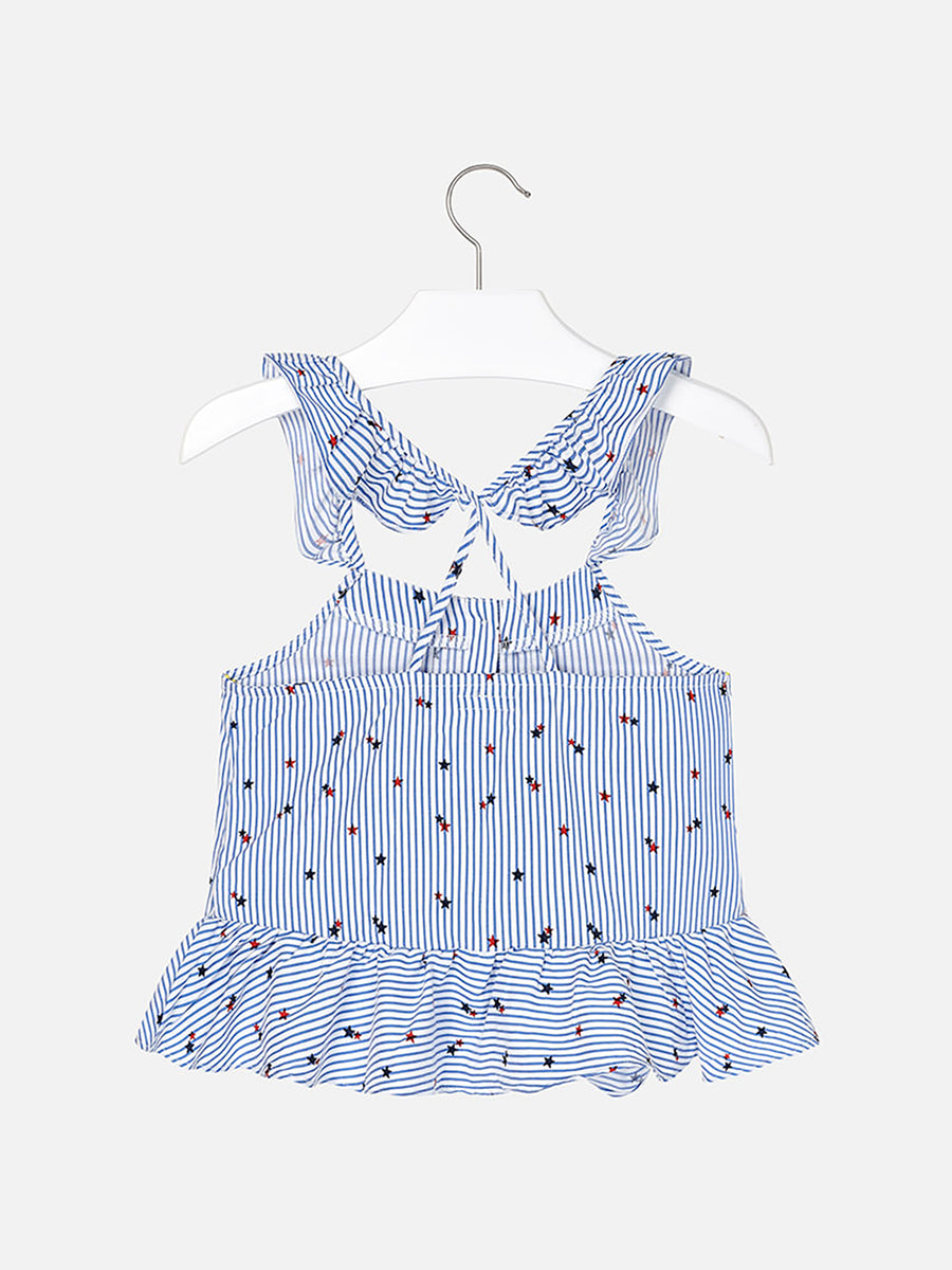 Túnica riscas Azul (Azul)  para Menina - Mayoral