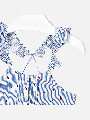 Túnica riscas Azul (Azul)  para Menina - Mayoral