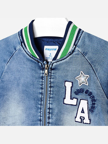 Jaqueta soft denim Claro (Celeste)  para Menina - Mayoral