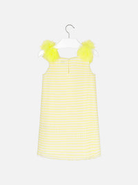 Vestido plissado Citrinos (Amarelo)  para Menina - Mayoral