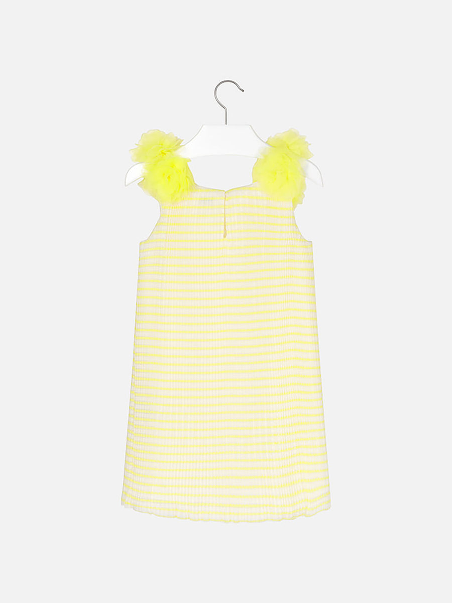 Vestido plissado Citrinos (Amarelo)  para Menina - Mayoral