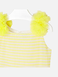 Vestido plissado Citrinos (Amarelo)  para Menina - Mayoral