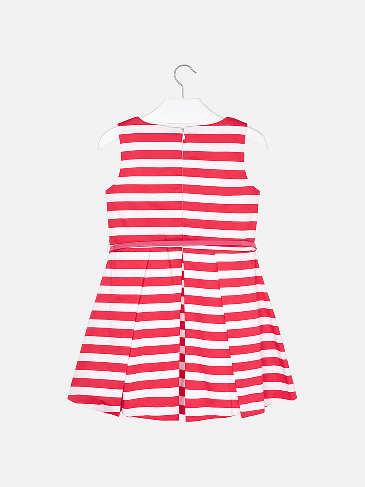 Vestido riscas c/laço Coral (Vermelho)  para Menina - Mayoral