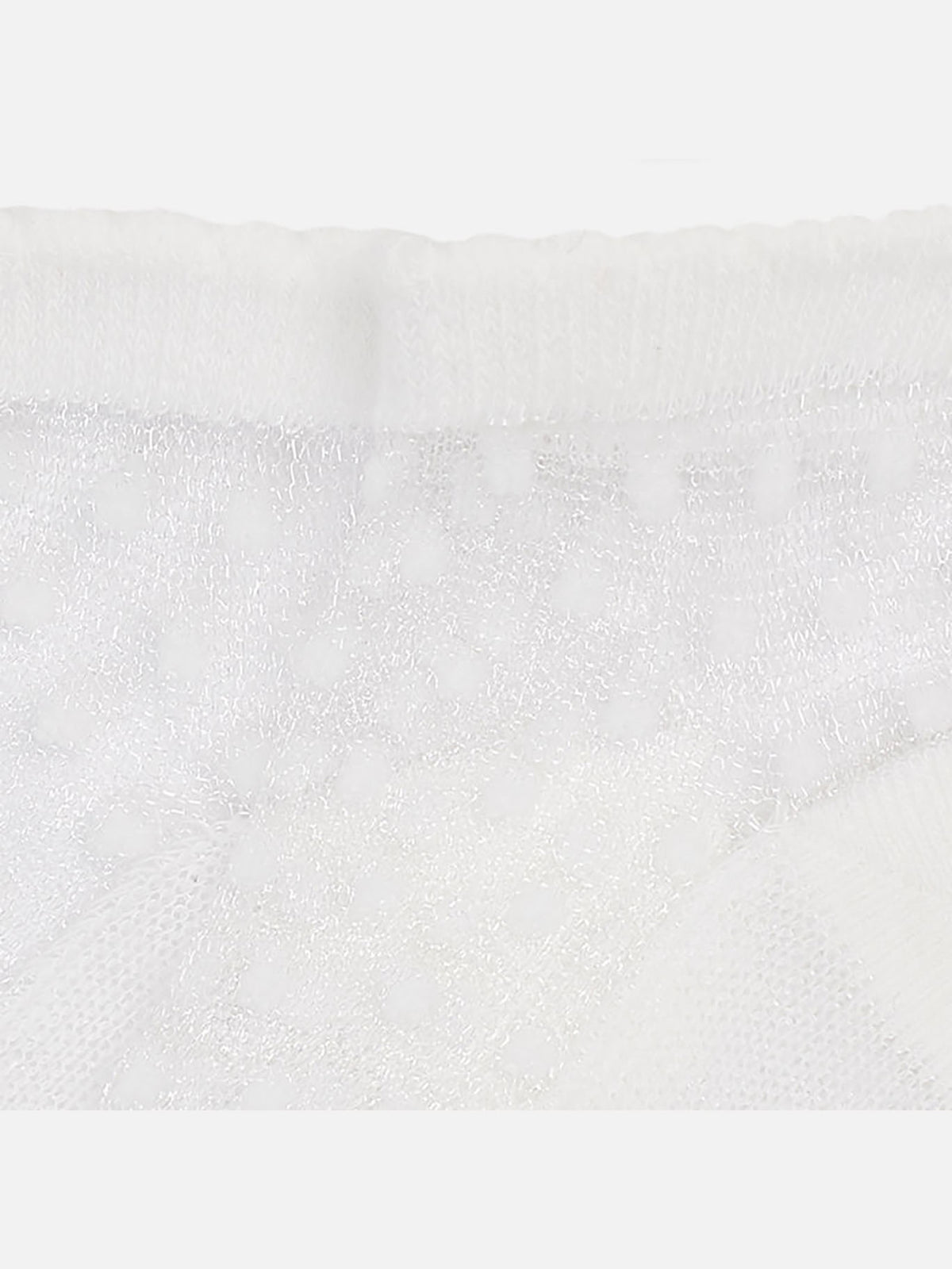 Soquete transparente Crú (Creme / Pérola)  para Bebé Menina - Mayoral