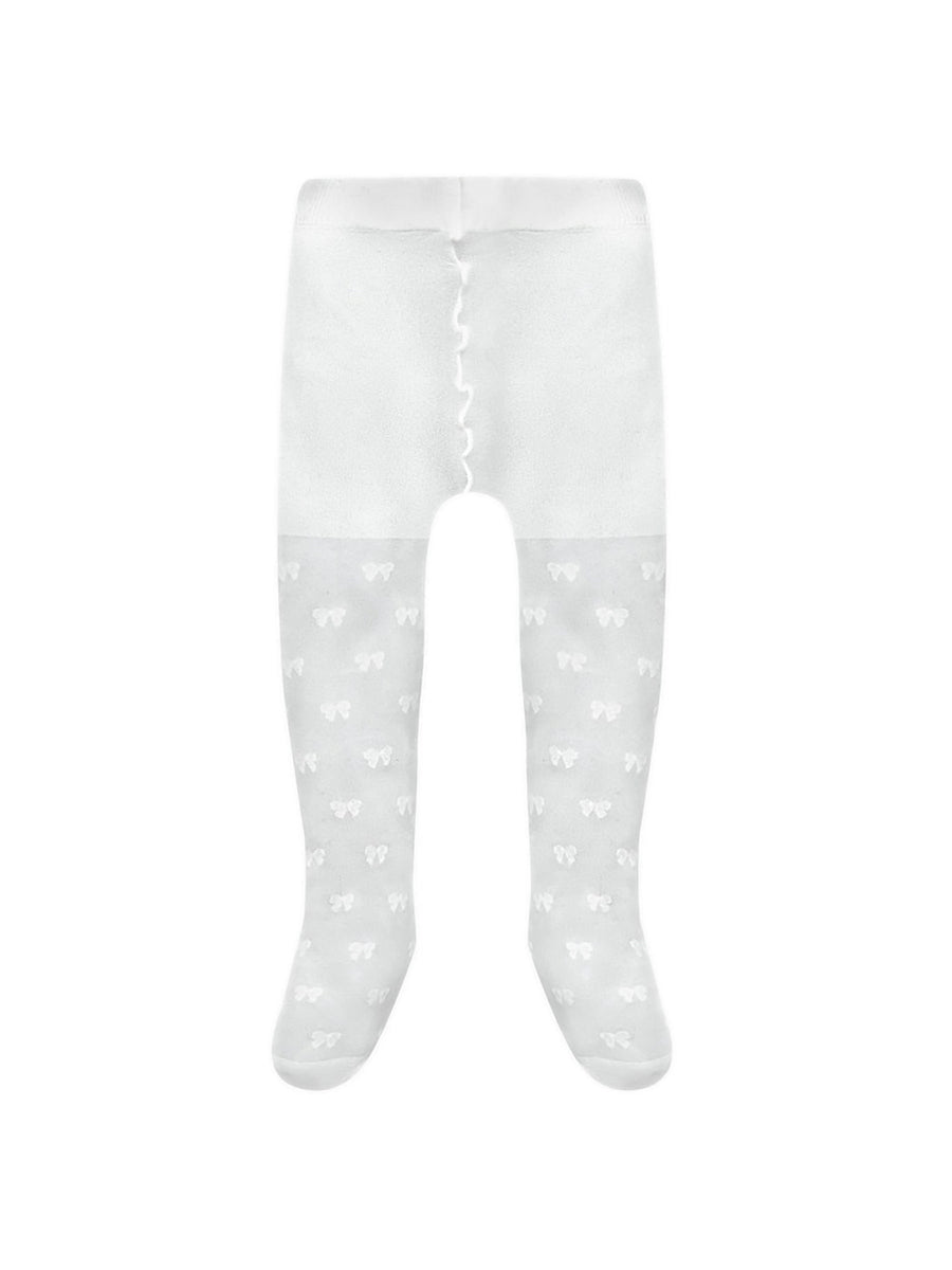 Collants jacquard Crú (Creme / Pérola)  para Bebé Menina - Mayoral