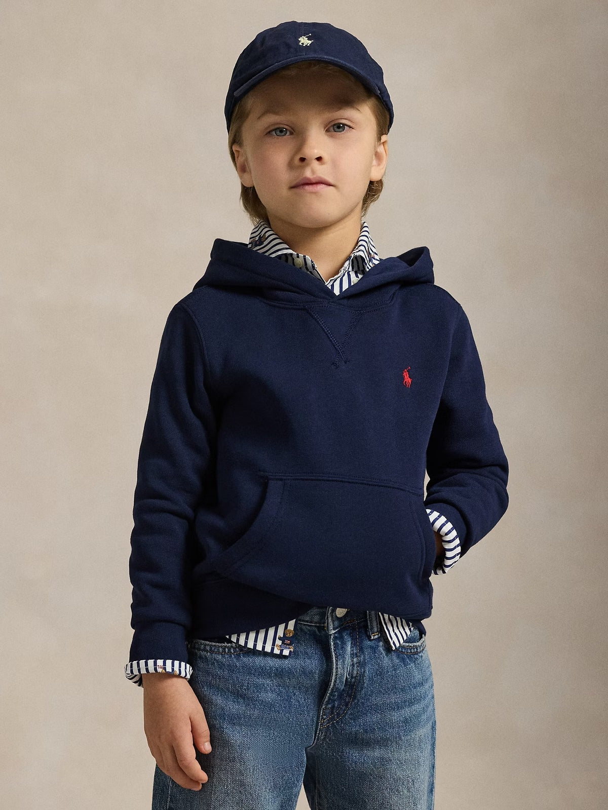 Sweat-shirt Marinho para Menino - Polo Ralph Lauren