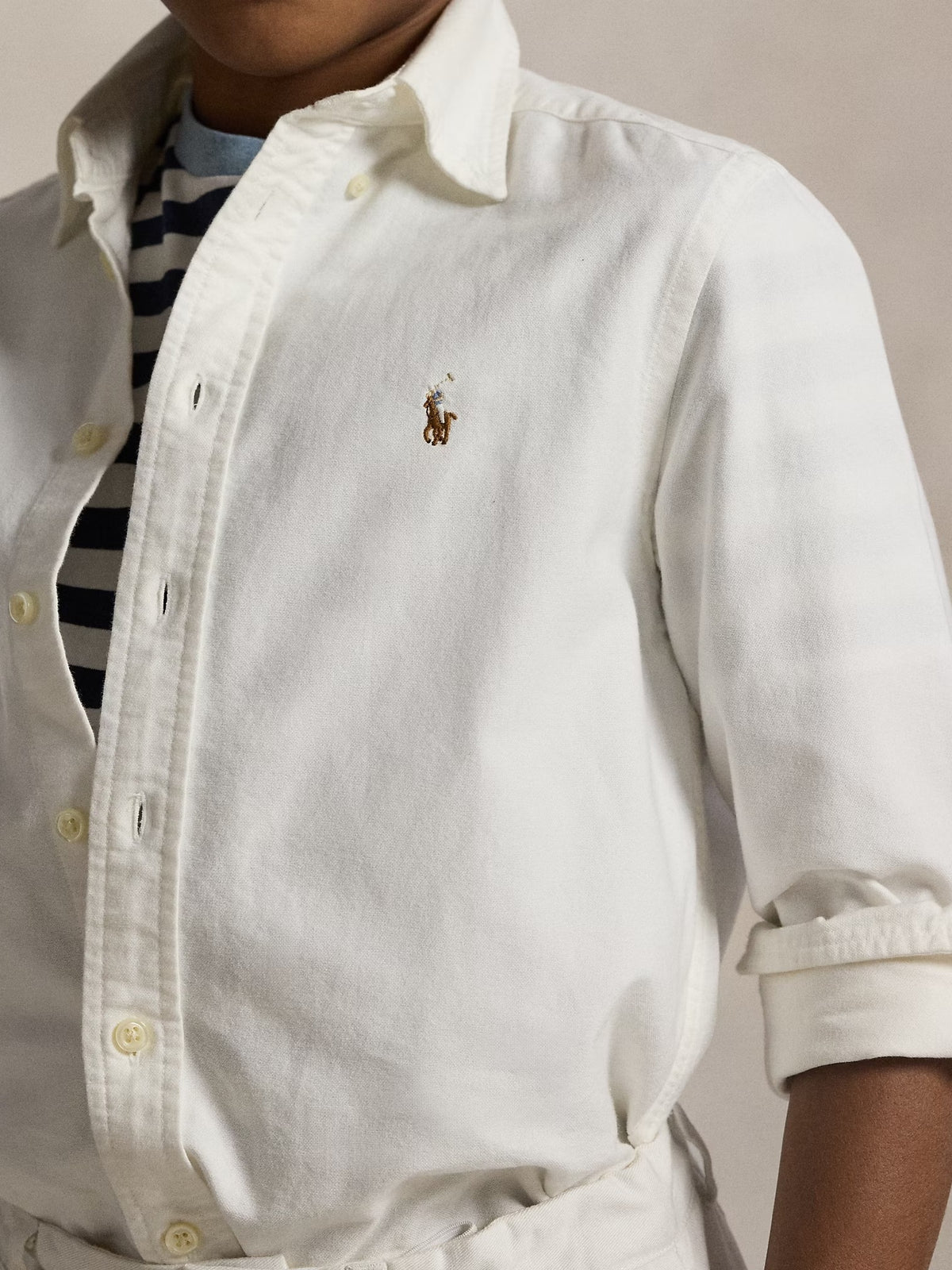 Camisa Branco para Menino - Polo Ralph Lauren