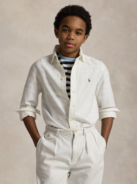 Camisa Branco para Menino - Polo Ralph Lauren