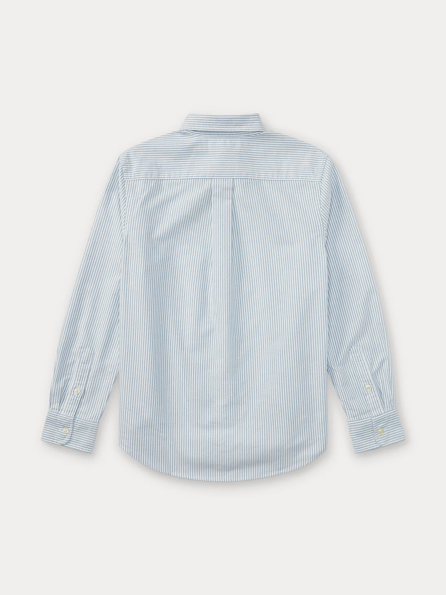 Camisa Celeste para Menino - Polo Ralph Lauren