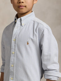 Camisa Celeste para Menino - Polo Ralph Lauren