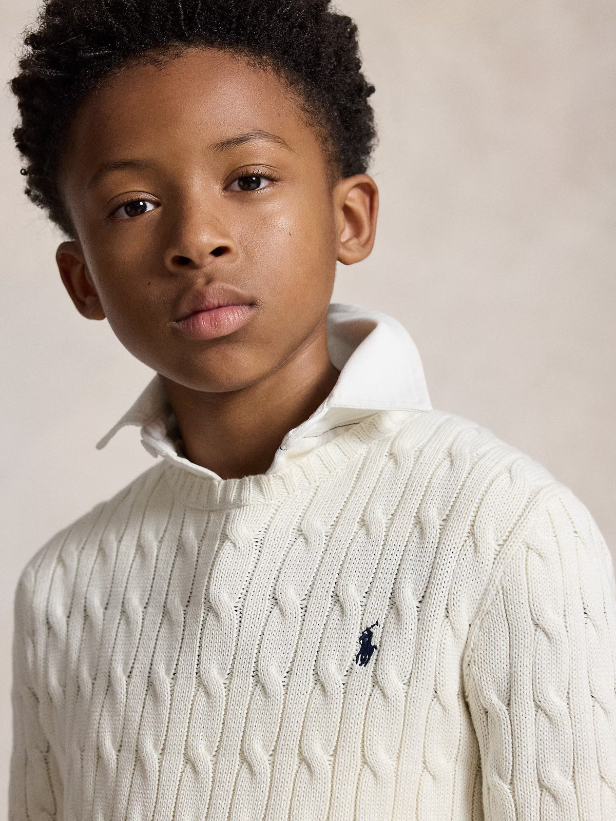 Camisola Branco para Menino - Polo Ralph Lauren