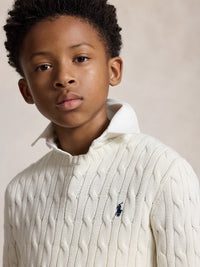 Camisola Branco para Menino - Polo Ralph Lauren