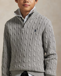 Camisola Cinza para Menino - Polo Ralph Lauren