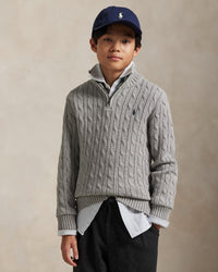 Camisola Cinza para Menino - Polo Ralph Lauren